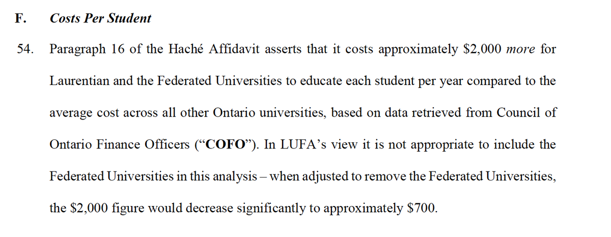The admin claim that it costs too much to educate students at Laurentian. And yet...
