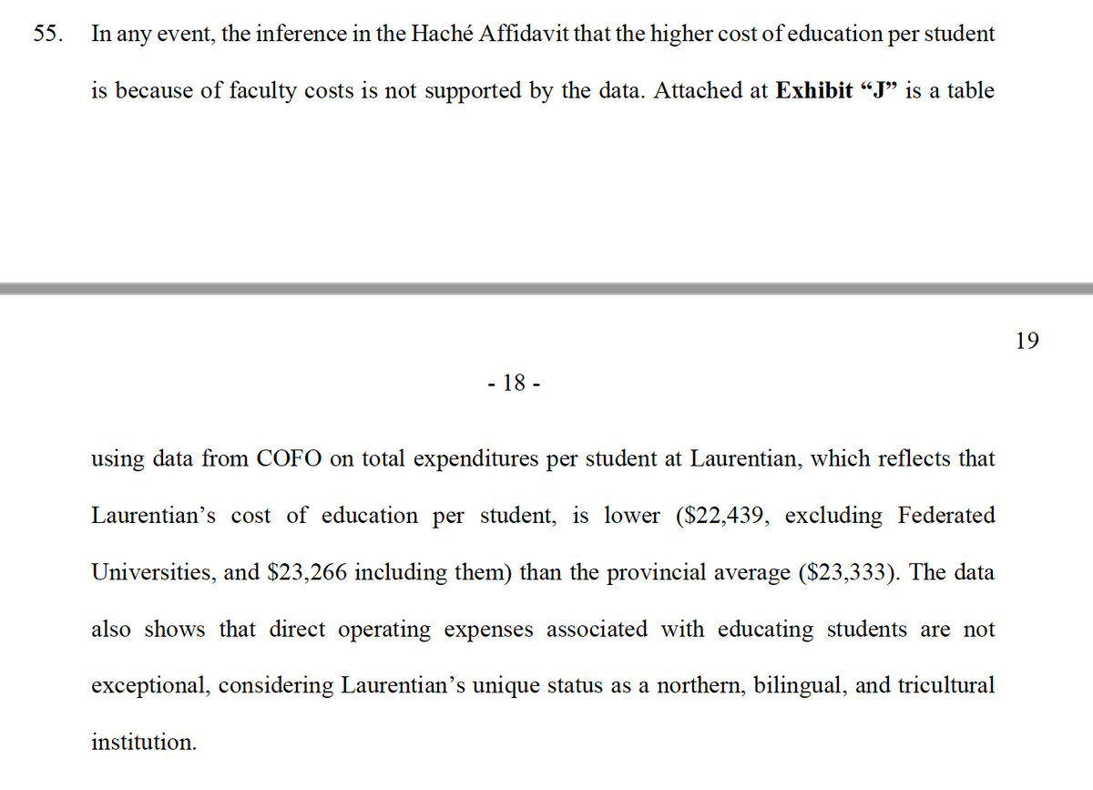 The admin claim that it costs too much to educate students at Laurentian. And yet...