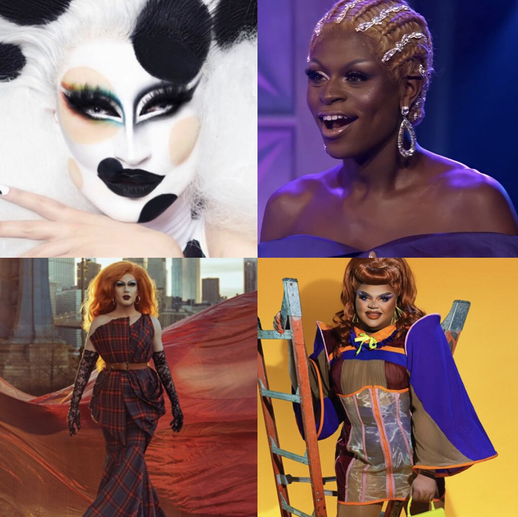 PopCrave's tweet photo. .@ArianaGrande reacts to this year’s dynamic top four on RuPaul’s #DragRace: 

“i really........ love them all so so much. not sure what to say or do with myself.” https://t.co/RR28twgbFh