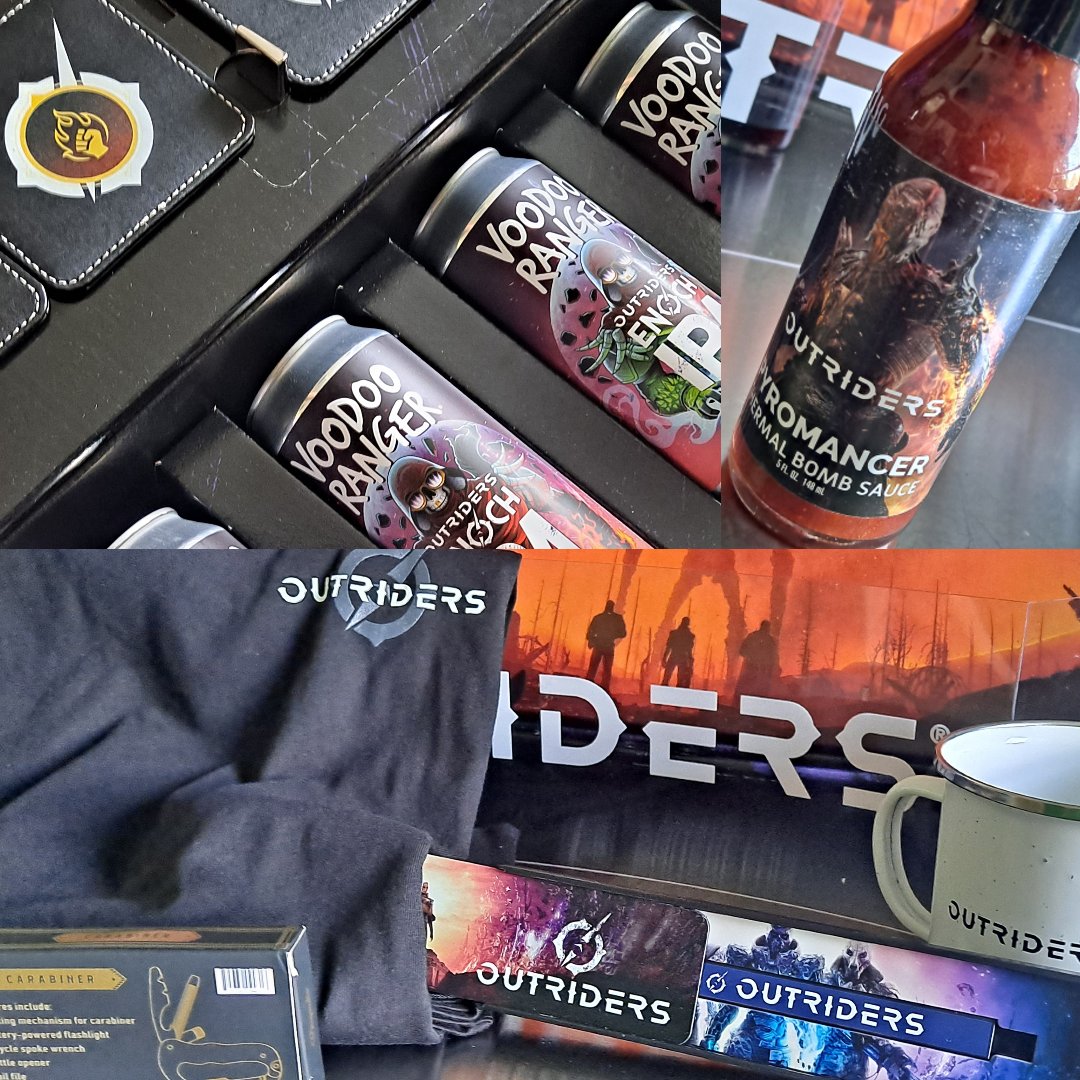 I have so much love for @SquareEnix, @PCFPeopleCanFly and @voodooranger for the absolutely INCREADIBLE #Outriders package.
I'm in complete awe. Go play Outriders.
Tuesday, we will be making a Pyro cocktail. ;) https://t.co/x8XUNfETbc