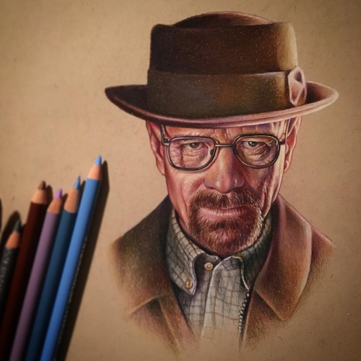 meagma's tweet photo. I think it’s time to re-watch my favourite series ever 🖤 #imtheonewhoknocks #walterwhite
————————————————————
#breakingbad #art #artist #artistsoninstagram #coloredpencil #drawing #prismacolors #pencilcrayon #art…
📸 https://t.co/Qa6qimSsS3 via https://t.co/S2efKvO6AL https://t.co/h8Gebl4unW