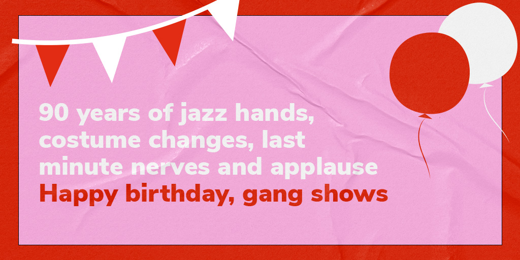 Happy anniversary to our beloved gang shows! It’s enough to make you siiiinnngggg 🎉