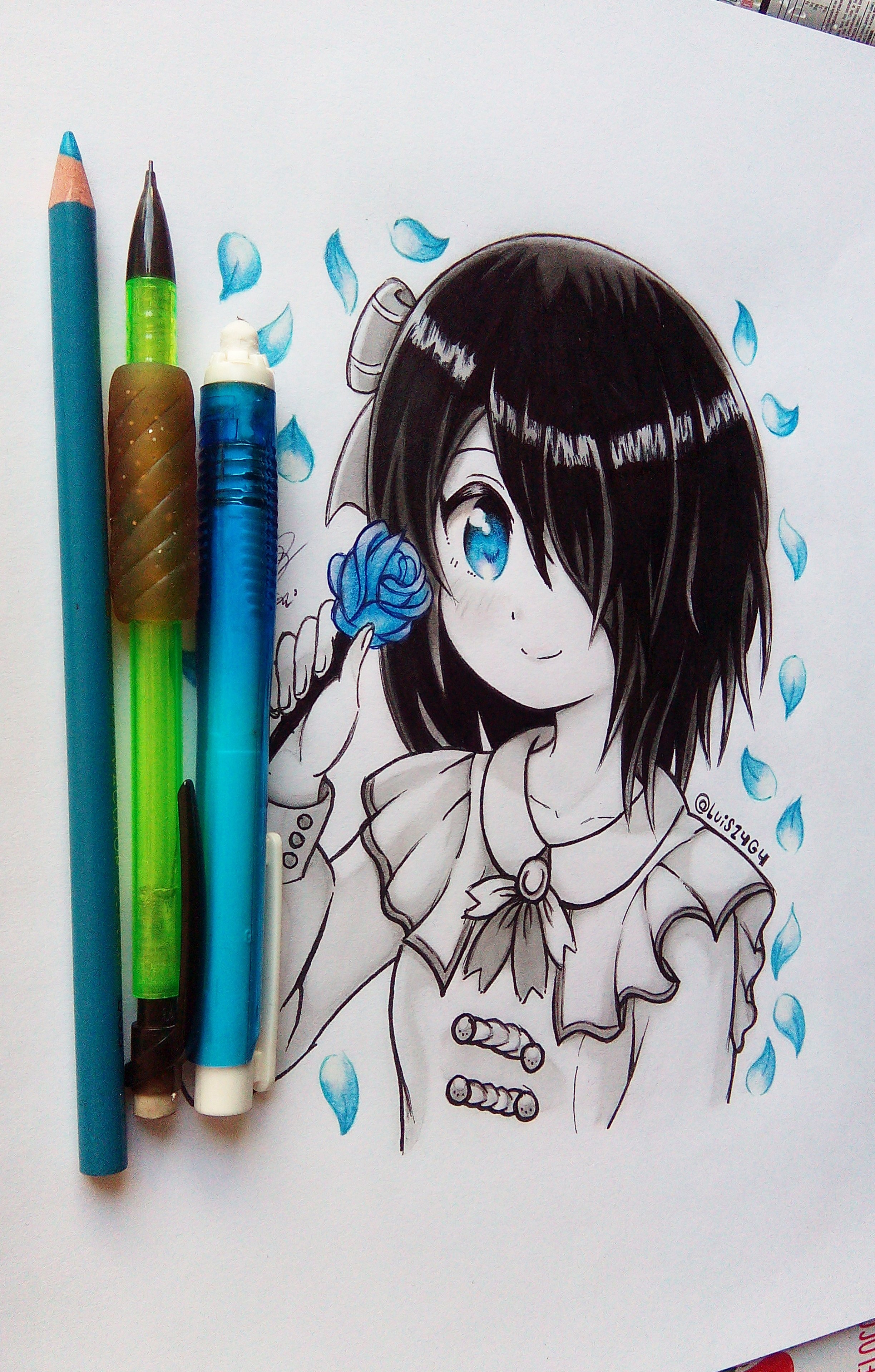 Luisz4g4 えのぐ 鈴木あんず I Hope You Like It Always Thanks For Supporting イラスト Illustration アニメ Anime かわいい Kawaii Moe 女の子 Animegirl 鉛筆 Pencil Design Art えのぐ美術室 Anzuistenshi