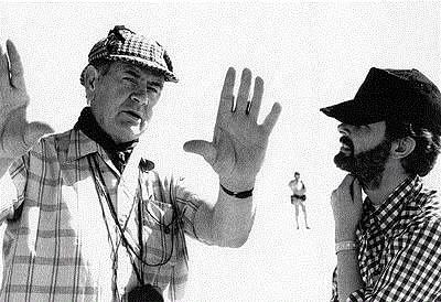Happy Birthday to STAR WARS cinematographer Gilbert Taylor, here with George Lucas! 