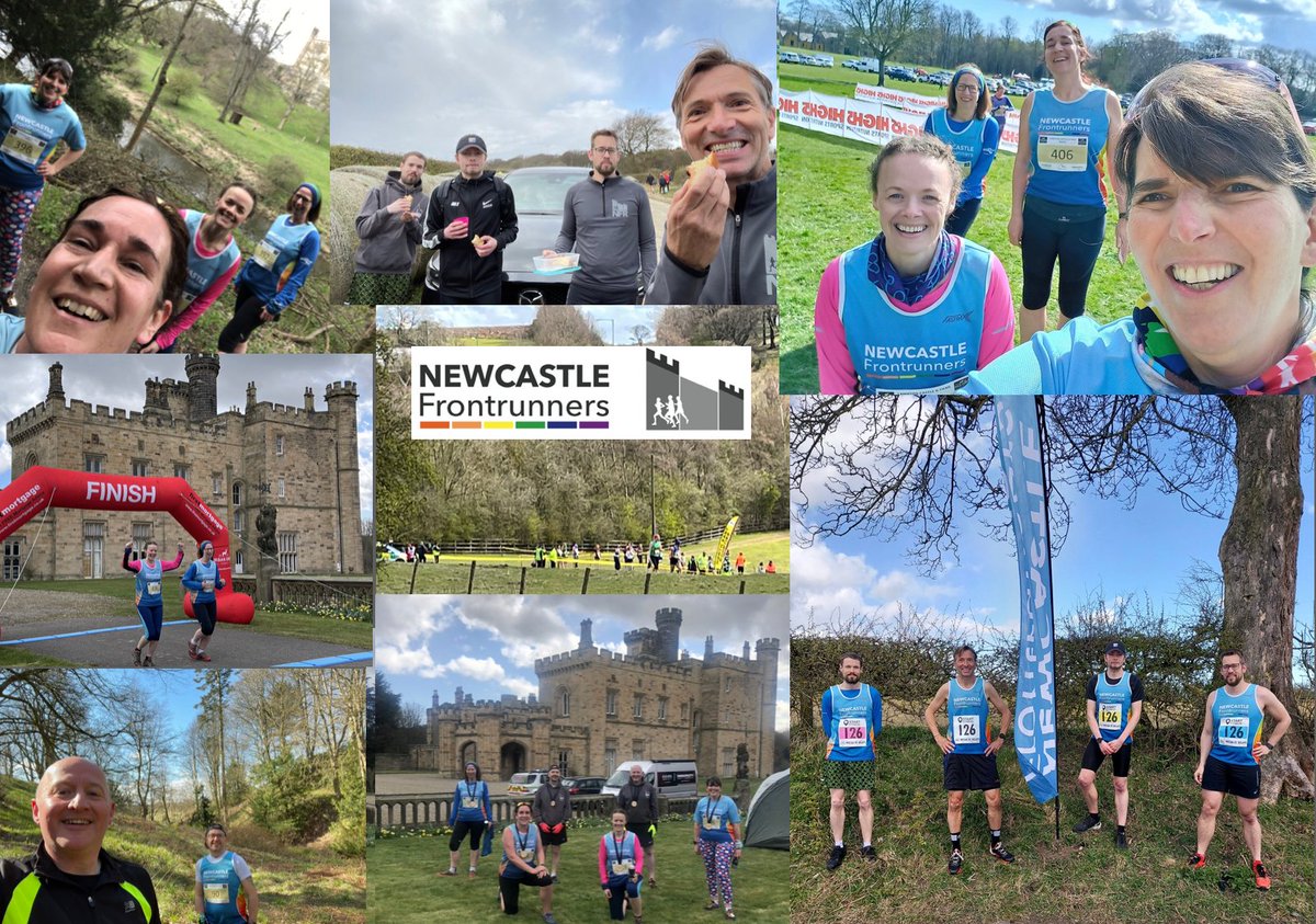 RunnersNFR's tweet photo. Our @RunnersNFR club vets had an airing today, the first time in over a year with members taking part in 2 well organised Covid-secure events: #Wilddeerevents Lambton Castle X-Trail 10k and #NECAA XC Relays at Thornley Farm. A great atmosphere and glorious sunshine too. https://t.co/nvaWqyyB92