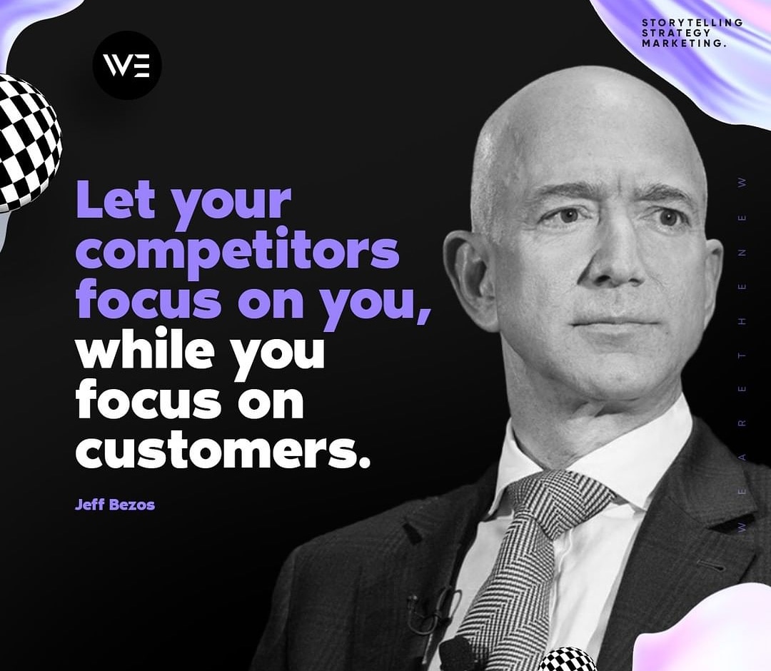 ArifulIislamdm's tweet photo. Let your competitors focus on You,  while you focus on customers.

#JeffBezos #quotes #business #quotesoftheday #motivation #MotivationalQuotes #Entrepreneurship https://t.co/Z6lVaU2CFu