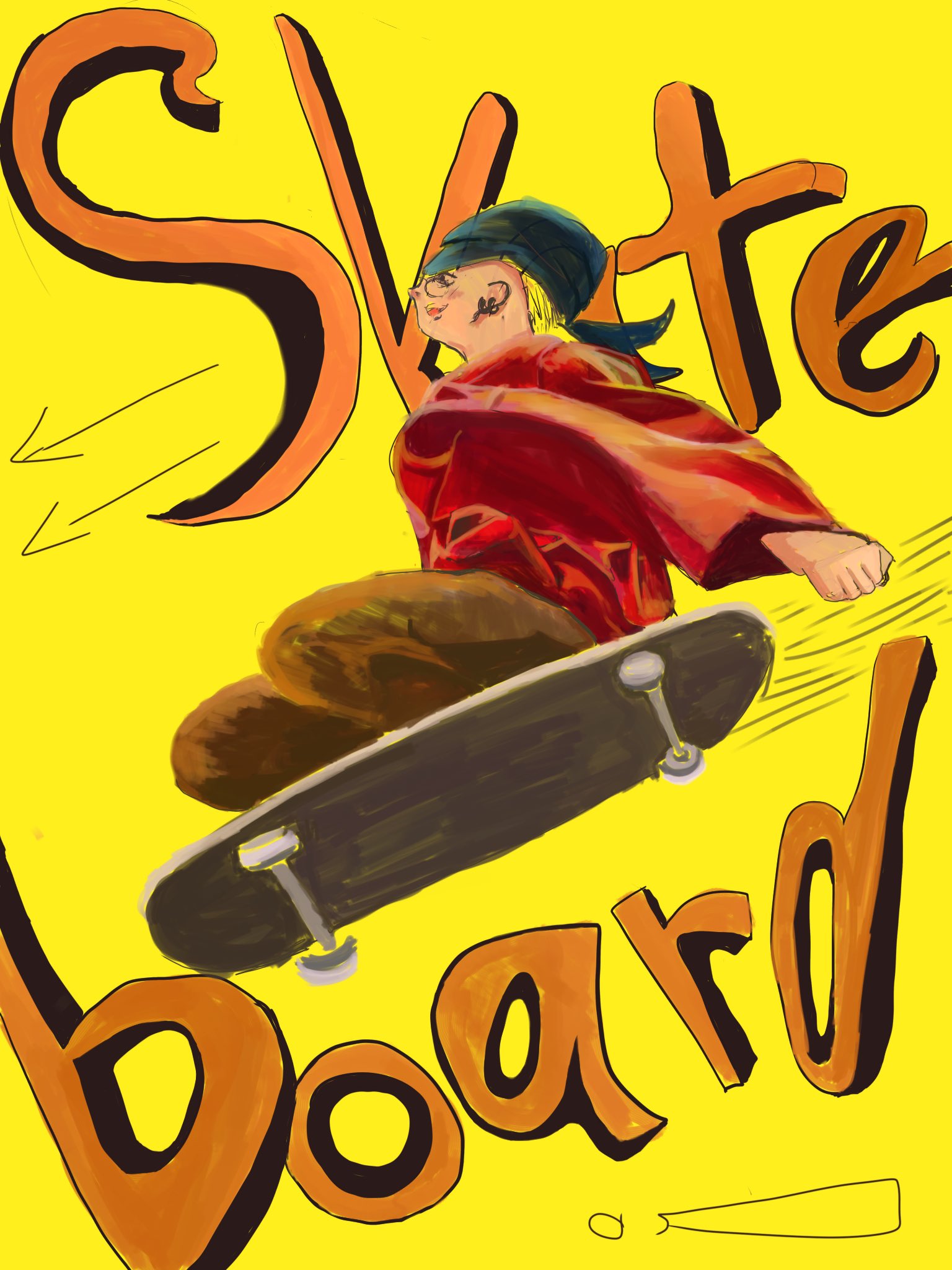 ট ইট র あいす リクエスト かっこいいスケボー いただきました イラスト デジタル スケボー ストリートアート意識しました