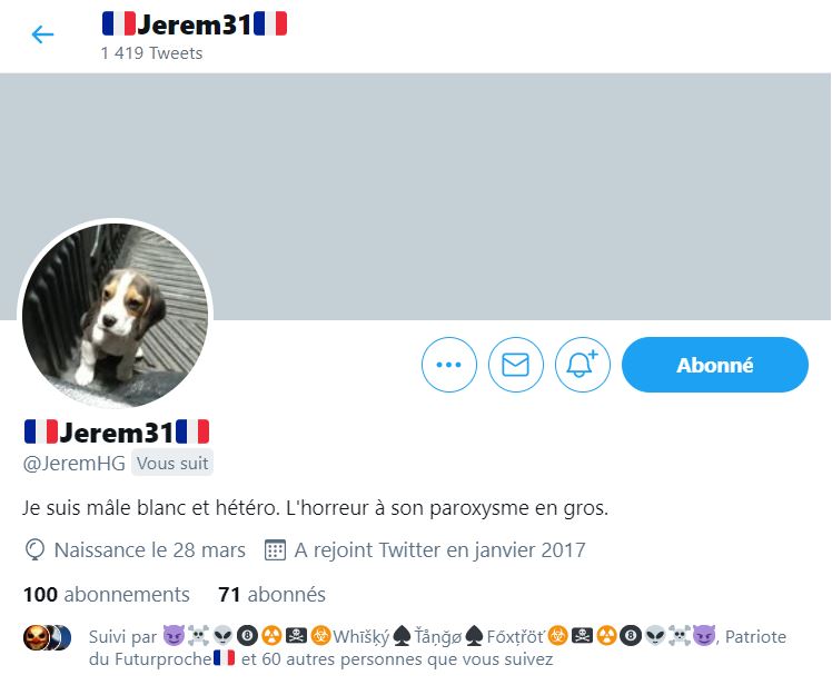 🇫🇷#INFOPATRIOTES🇫🇷
Merci à ma TL, aux #TeamPatriotes/#JambonBeurre de donner un coup de pouce à @JeremHG
Merci à tous pour votre soutien, vos abonnements et vos retweets
😉🇫🇷🤗🇫🇷👍🇫🇷💪
Merci de respecter la réciprocité du follow me/follow back