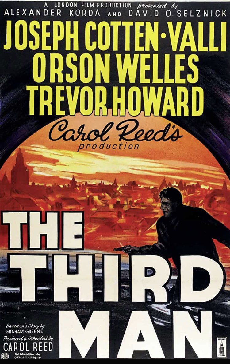 FilmFan1971's tweet photo. THREAD OF DAILY FILM AND TV RECOMMENDATIONS.
Day 382: The Third Man (1949), one of my all-time favourite films. Available on @BBCiPlayer for 21 days.
#Quaranstreaming
#WhatToWatch
#Lockdown https://t.co/ouK5HICOfm