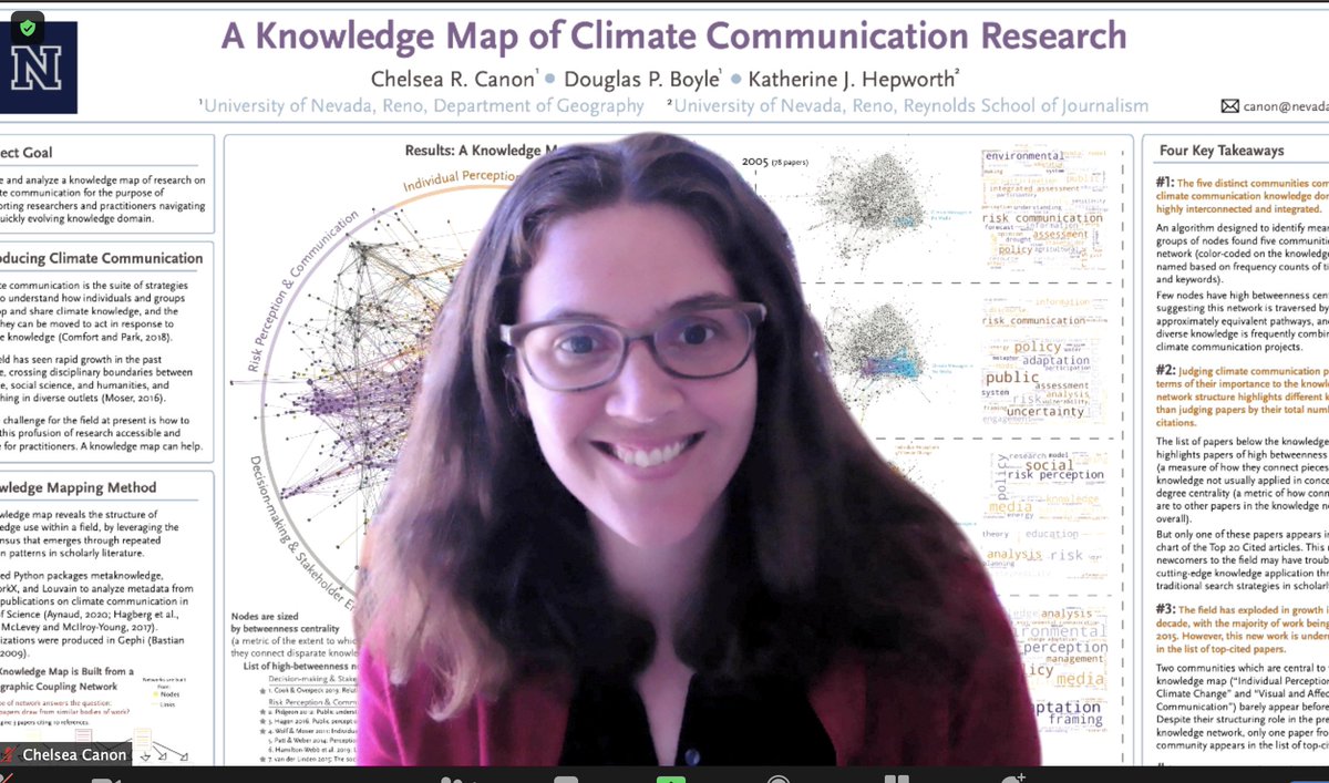 chelscanon's tweet photo. Delighting in the incredible diversity of geography research being shared at #AAG2021 and pleased to have finally shared my own knowledge mapping research! https://t.co/F9oA0NWG3e
