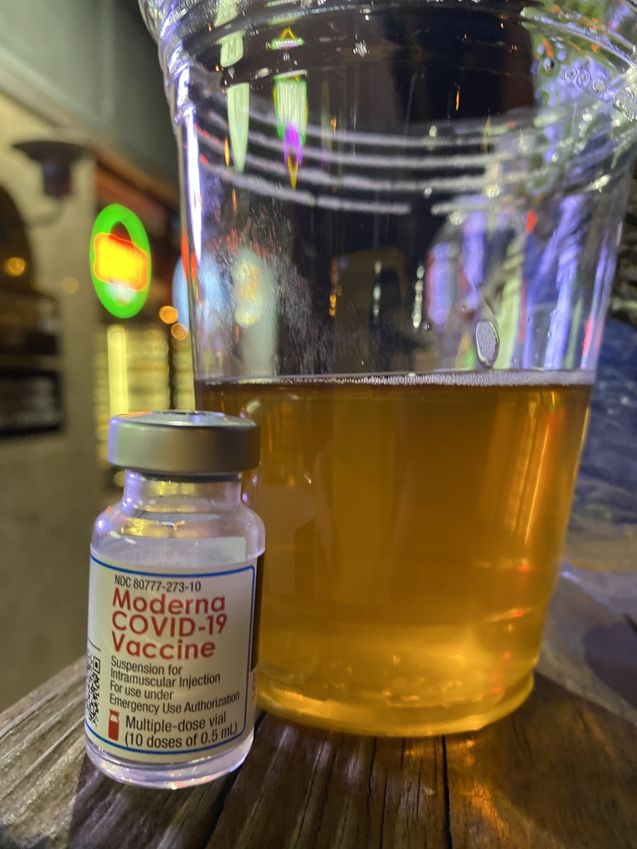 We've got another COVID vaccination event at Bier Station for you! 6-8 p.m. Wed, April 14. 100 doses of Moderna. Open to anyone  18+ years of age. State of residence doesn't matter:
signupgenius.com/go/30E0D4FAEAA…