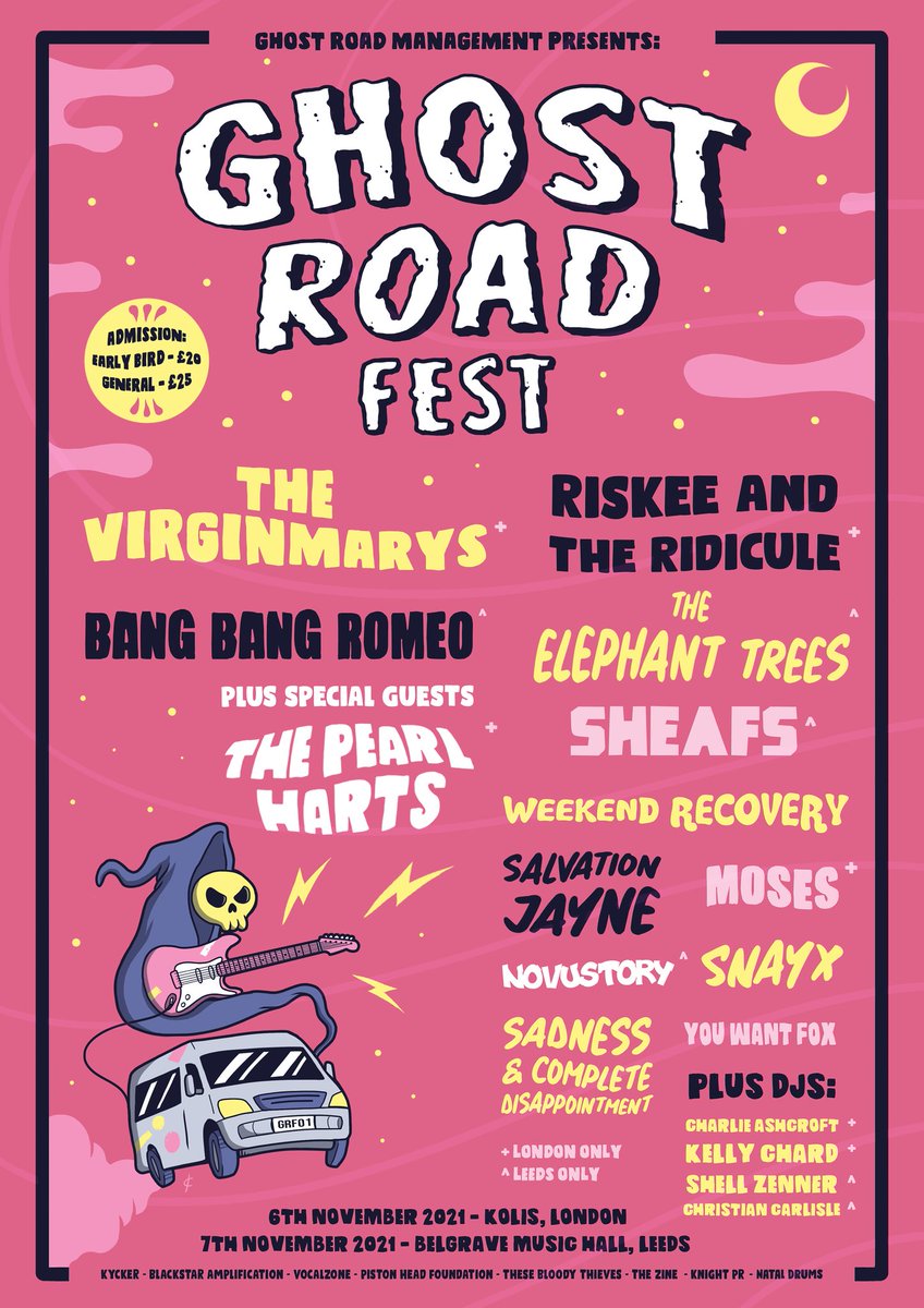 So proud of our inaugural lineup.

<a href="/thevirginmarys/">The Virginmarys</a> <a href="/RiskeeRidicule/">Riskee & The Ridicule</a> <a href="/BangBangRomeo/">𝙱𝙰𝙽𝙶 𝙱𝙰𝙽𝙶 𝚁𝙾𝙼𝙴𝙾</a> <a href="/ThePearlHarts/">The Pearl Harts</a> <a href="/sheafsband/">SHEAFS</a> <a href="/charlieashcroft/">Charlie Ashcroft</a> <a href="/shellzenner/">🐚 Shell Zenner 🐚</a> to name a few 🤩🤩

We have 82% female and trans representation and we couldn't be happier to show you how this should be the norm