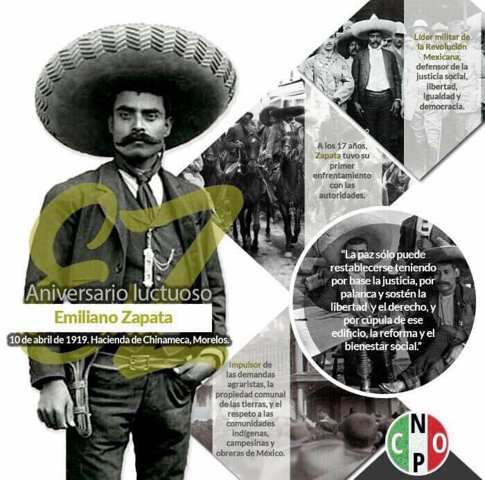 MovCNOPNay's tweet photo. Más vale morir de pie, vivir de Rodillas #EmilioZapata @AceboNayarit  @CristinaRuiz_S https://t.co/S96JL7uLBC