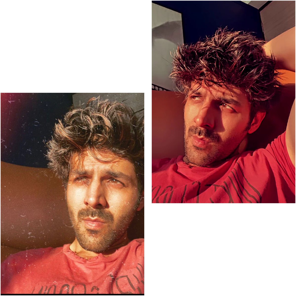 KartikAaryanFan's tweet photo. This made our #LockdownWeekend. @TheAaryanKartik flaunts his brown eyes selfies
#KartikAaryan 😍 https://t.co/Rf3uFZG6gM