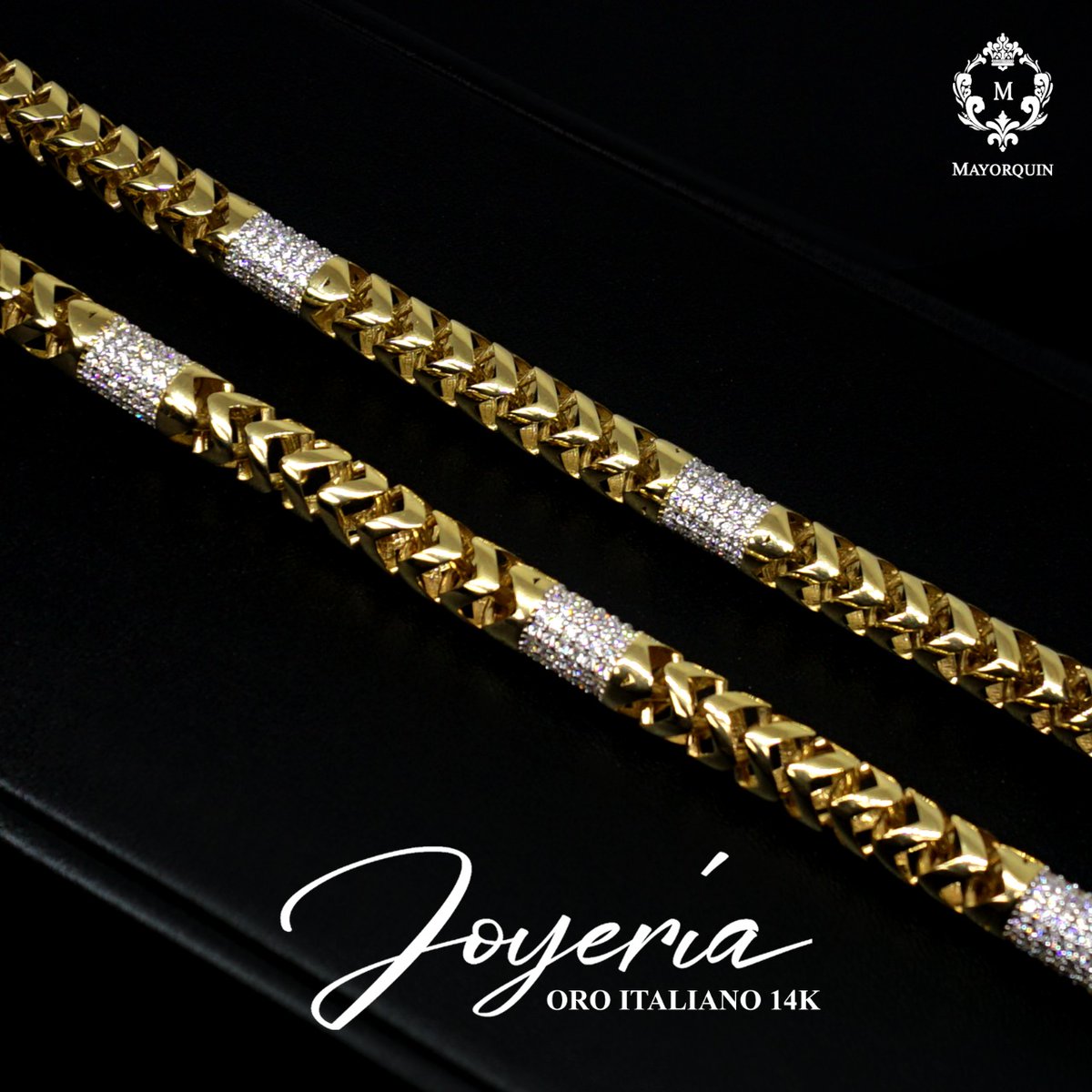 MayorquinJoyas's tweet photo. Que belleza de juego de #Cadena y #Pulso en #Oro de #14Kilates comunícate con nosotros antes de que te ganen estas preciosas piezas al +523312937798 solo con los mejores en #MayorquínJoyerías 📲📬🌎💎🪙😎💯 #Jewelry #Gold #luxuryfashion #Luxury #luxurylifestyle https://t.co/SdCJRIpNpO