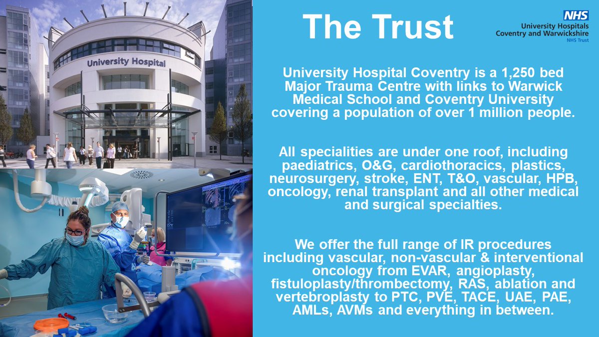 DrNeilGuptaIR's tweet photo. RECRUITING NOW:
2 x IR Consultants @nhsuhcw

Our brand new 4th IR room will open in May 2021 and we need 2 new colleagues as part of the planned expansion. Our 7 bed IR day case unit is a game changer. Get in touch &amp; apply below on the NHS Jobs website:

https://t.co/hDBKpdag2K https://t.co/yM70MlvYFq