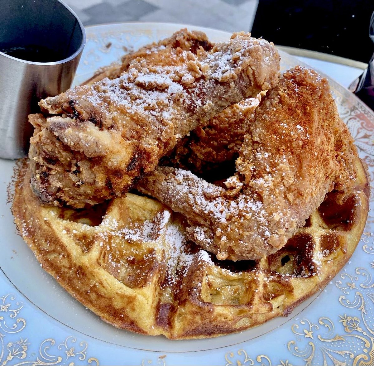 Jackie's Brunch is on Saturday & Sunday 11 to 5!

Dish 5 - CHICKEN + WAFFLE
choice of OG or Ghost sauce, sweet potato waffle, spiced maple syrup

#DCbrunch #districtfoodies #dcfoodie #brunch #brunchtime #districtdining #dcfoodsters #eatsdc #edibledc #brunchindc #CHICKENandWAFFLE