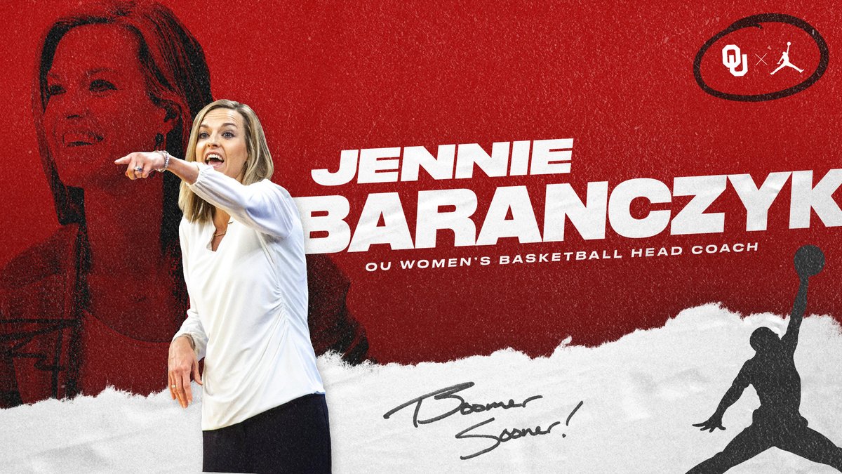 𝐀 𝐫𝐞𝐜𝐨𝐫𝐝 𝐨𝐟 𝐜𝐨𝐧𝐬𝐢𝐬𝐭𝐞𝐧𝐭 𝐞𝐱𝐜𝐞𝐥𝐥𝐞𝐧𝐜𝐞.

Please join us in welcoming Jennie Baranczyk as the next head coach at Oklahoma! #BoomerSooner

➡️ SoonerSports.com/Baranczyk