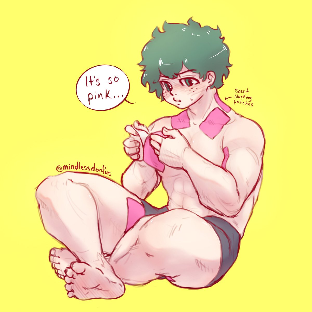 O!Deku ran out of his scent blocking patches. His heat was just around the corner. The patches and suppressants were essential when around the other alpha + #bkdk  #ktdk  #bakudeku  #katsudeku  #MyHeroAcademia  #BokuNoHeroAcademia  #IzukuMidoriya  #BNHA  #Deku  #Bakugou  #kacchan  #勝デク