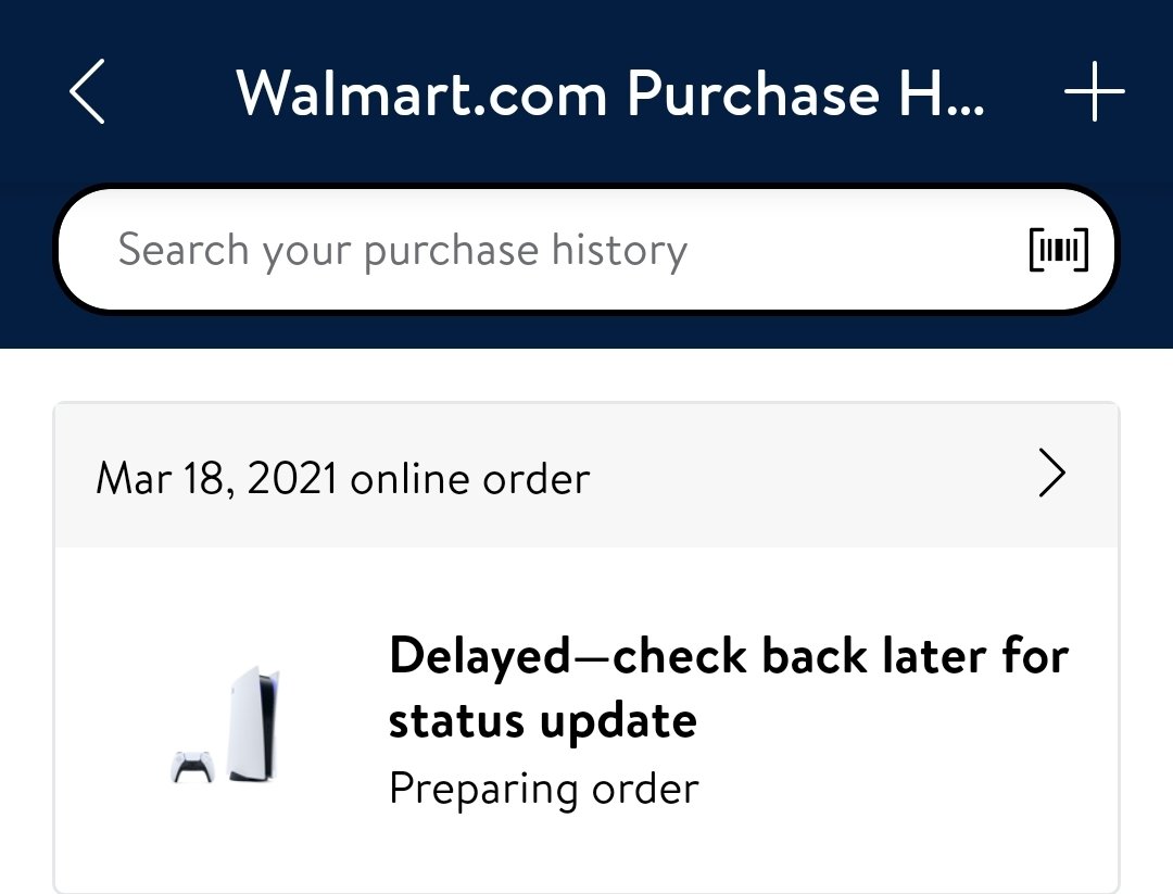jsteelman1's tweet photo. Ok @walmarthelp, the ball's in your court now...4/9 arrival date passed (3/18 drop) & now it's just indefinite as to ETA or even ETS (Ship)? I'm not asking for any miracles & Ive been very patient as asked. Please help? #PS5Updates #ps5walmart https://t.co/7BuRJ5cEVb