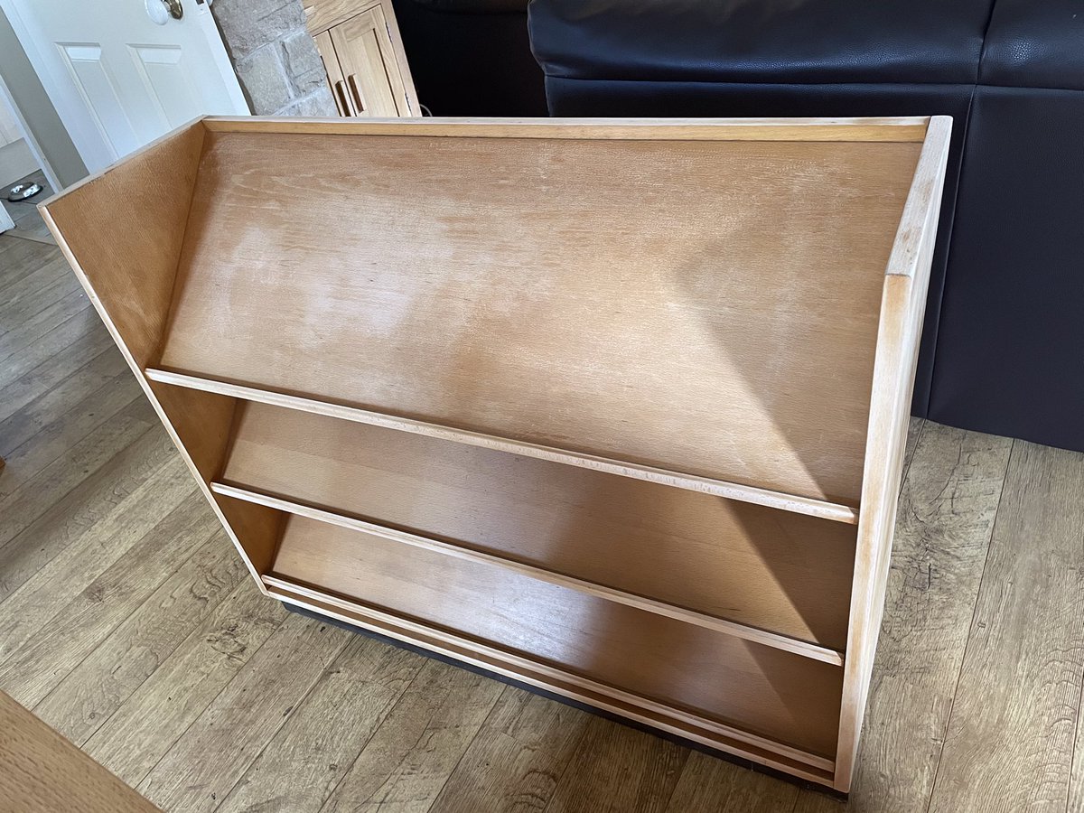 Lg025's tweet photo. I have finally finished my squiggle station. One old unit saved from the school skip and sanded down. Chalkboard paint or varnish added and tubs to put mark making tools in. I now need to take everything back to school and clear my house. #Squigglewhileyouwiggle #EYFS https://t.co/CtvMSQL4eu