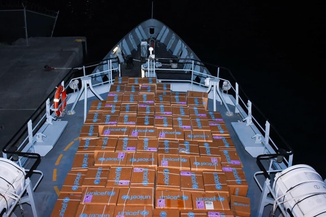 UNICEFECA's tweet photo. UNICEF-supported emergency supplies have arrived in Saint Vincent and the Grenadines to aid with relief efforts for children and families after the eruption of La Soufriere volcano.

@cdemacu @unicef @uniceflac https://t.co/ezx0Iuc2vr