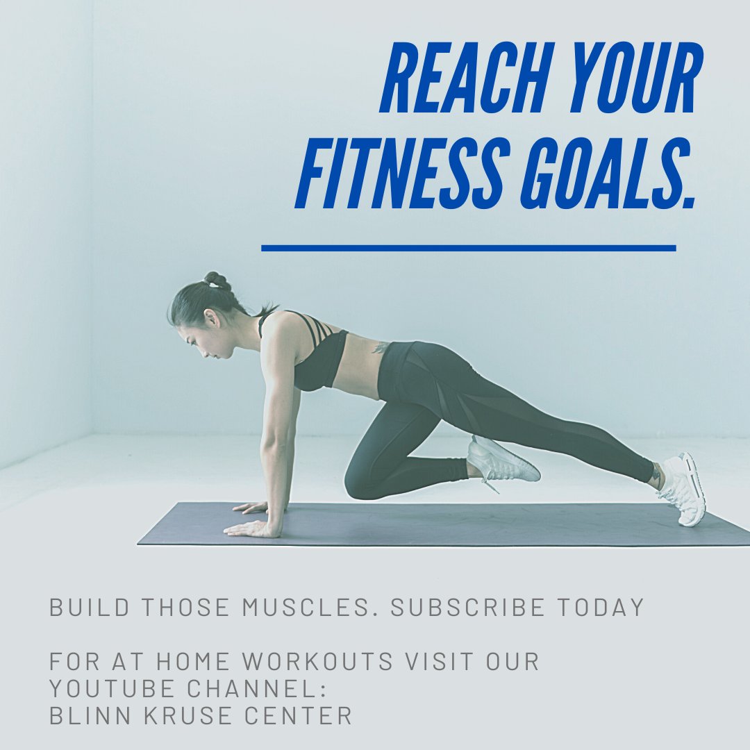 New Workouts are on our YouTube Channel! Go Check them out for a quick full body workout!

#groupfitness #bucfit #onlineworkouts #virtualworkouts #blinncampusrec #blinn #blinn21 #blinn22