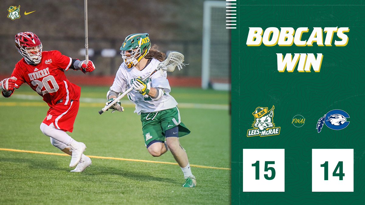 LMCBobcats's tweet image. BOBCATS WIN! Ryan Beauchamp and Jonathan Barry each scored 4 goals and @LMC_MLAX defeat Chowan, 15-14! 🤩

#BEmore | #GoBobcats