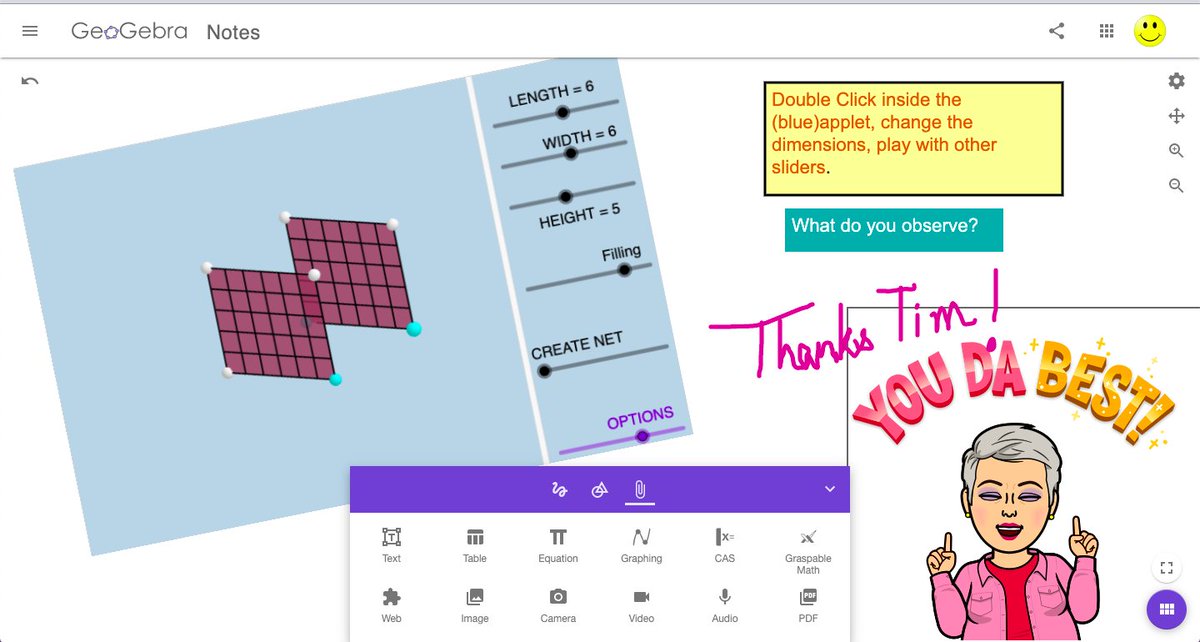 sangeetagulati9's tweet photo. Thanks @TimBrzezinski for the lead to Florida GeoGebra Conference 2021.Thanks to all the wonderful presenters and the host @kasiamath.  Will catch the recordings of some of the sessions I missed. Best #tip to add @geogebra applet in #GeoGebraNotes from the master @TimBrzezinski https://t.co/kbGM2CCbu2