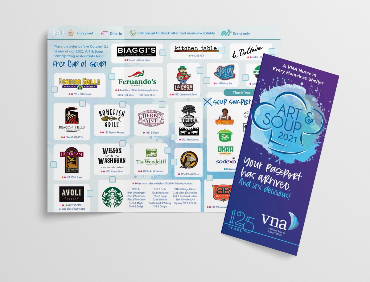 vnatoday's tweet photo. Art &amp; Soup is a delicious way to support local restaurants and shelters. Each ticket purchase comes with a soup sampler and a Soup Passport, which means you can enjoy a cup of soup from each participating restaurant now through October 31. #vnaArtandSoup https://t.co/360T5v3csi https://t.co/JPExbuEdFW