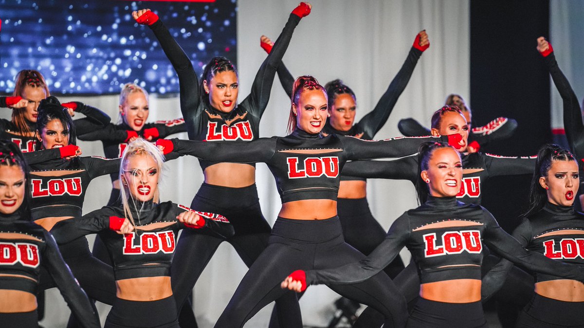 LOUISVILLE, KY - FEBRUARY 18: The Louisville Ladybirds Dance Team