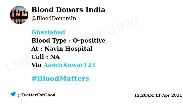 Blood Donors India tweet media