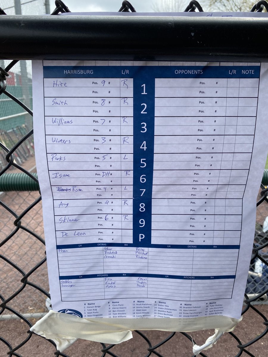 bretonlarose15's tweet photo. Game 2 Lineup!! Senior Mike DeLeon takes the mound. Your lions are looking to take Game 2 and sweep the DH! #BlueCollarBaseball #WinToday #NEACconference #WinTwo @PSHbgAthletics @PSHbgBaseball https://t.co/SMM3eZMQSl