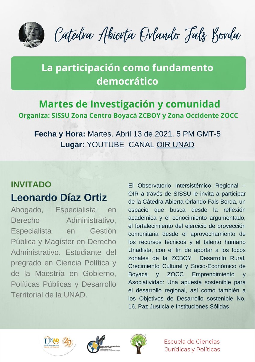 El OIR de las Regiones UNAD tweet media