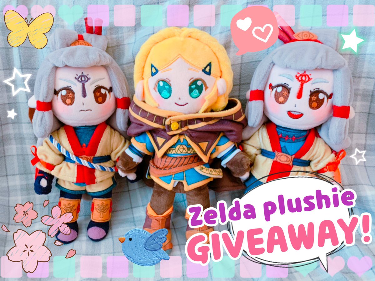 ⭐️ZELDA PLUSHIE GIVEAWAY⭐️ Surprise! I’m having one last Zelda plushie giveaway! The rules are simple: 

🌸 Follow me
🌼 Retweet this tweet

That’s it! Ships worldwide! One winner will be announced on the day my sale goes live (TBD). If I get 10k followers, I’ll have TWO winners!