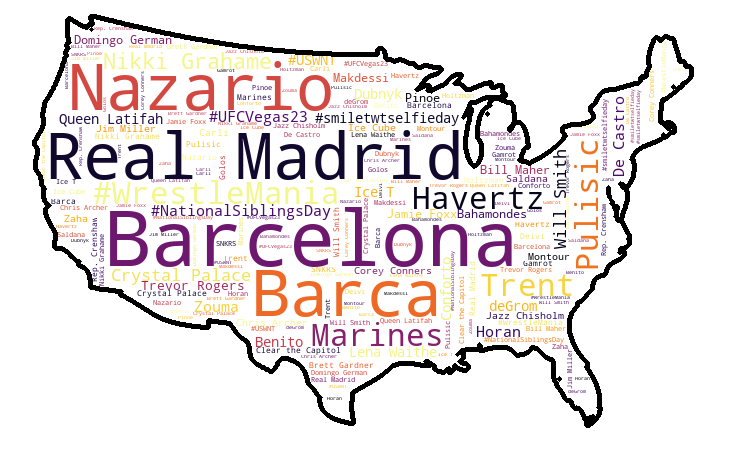 Here's what's trending across the US on Twitter at 14:02 on 2021-04-10
 #Trending #analytics #TheMoreYouKnow