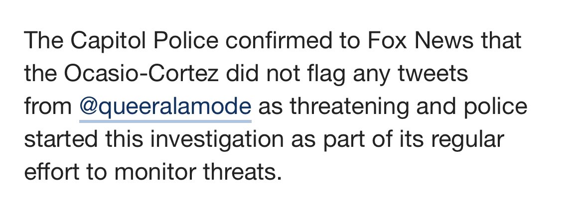 Ryan Wentz, who works for Russian state-sponsored outlet Soapbox, posted a tweet claiming AOC sent police to his house over tweets he published criticizing her recent comments on Israel-Palestine.This is false, as confirmed by Capitol Police and AOC spokespeople.