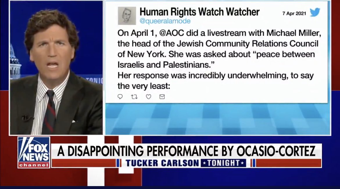 DESPITE THIS, Tucker Carlson aired an entire segment propagating the fake story, while Rania Khalek, Anissa Naouai, and multiple other Russian state-sponsored journalists signal boosted the story.The Grayzone also published a story entertaining the claim.