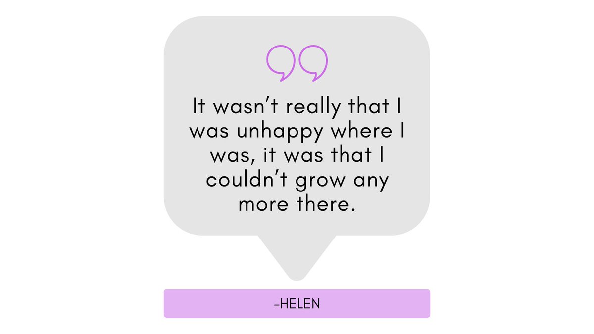 Sometimes we've reached our full potential at a job and need to move on. That's what happened to @HHanison, and she tells me all about it in her #careercrossroads episode! Link in bio #careergrowth #careerpath #careerchange