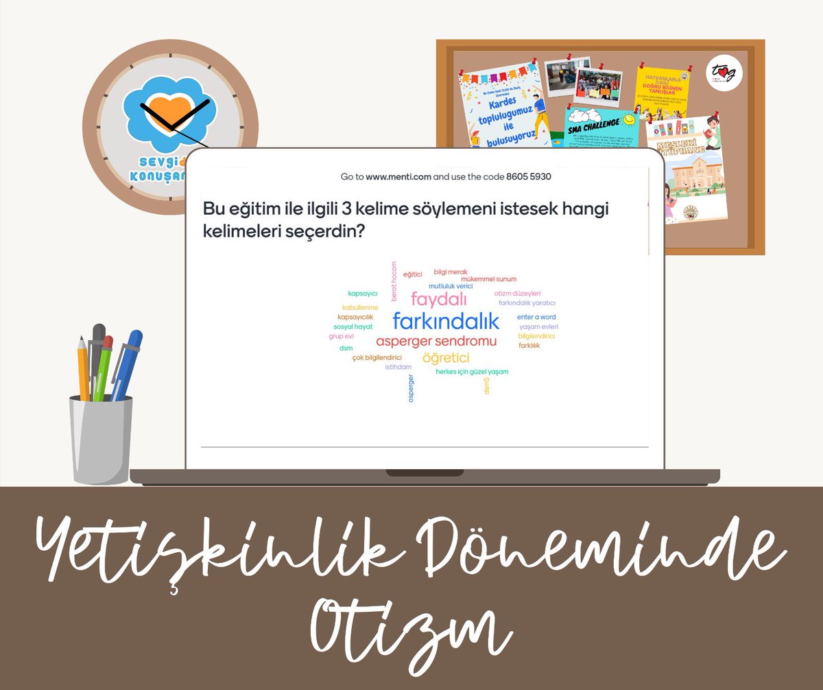 Özel Eğitim Öğretmeni Berat Çelik’in sunumuyla “Yetişkinlik Döneminde Otizm” konusu hakkında eğitimimizi gerçekleştirdik. Çok verimli bir eğitimdi. Hocamıza tekrardan teşekkürlerimizi sunuyoruz. 💙 Katılımcılara da vakitlerini ayırdıkları için teşekkür ediyoruz.🤍