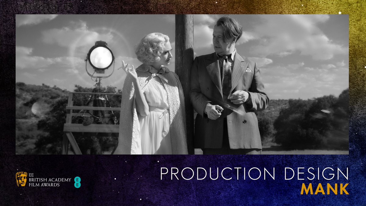 RT @BAFTA: Taking us back to Hollywood’s ‘golden age’, Mank wins the Production Design category at the #EEBAFTAs https://t.co/PzdpgiIW9k