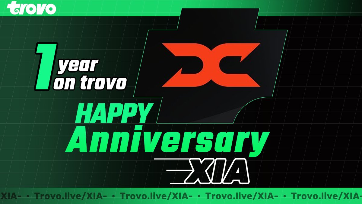Congrats to @Xiagg_ for one year on Trovo! 🎉 Tune in at 5pm PDT for Xia's 1 year anniversary stream: trovo.live/Xia-