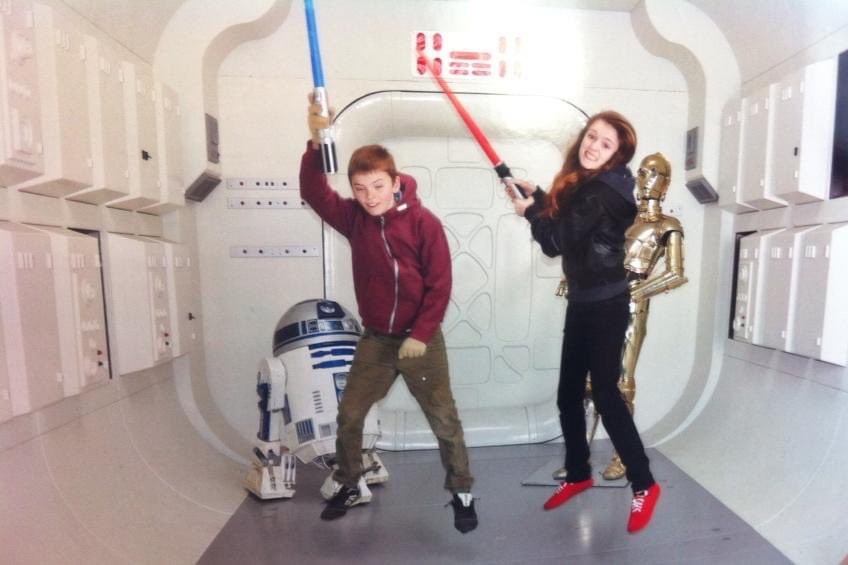 Me & my brother at a Star Wars photo shoot