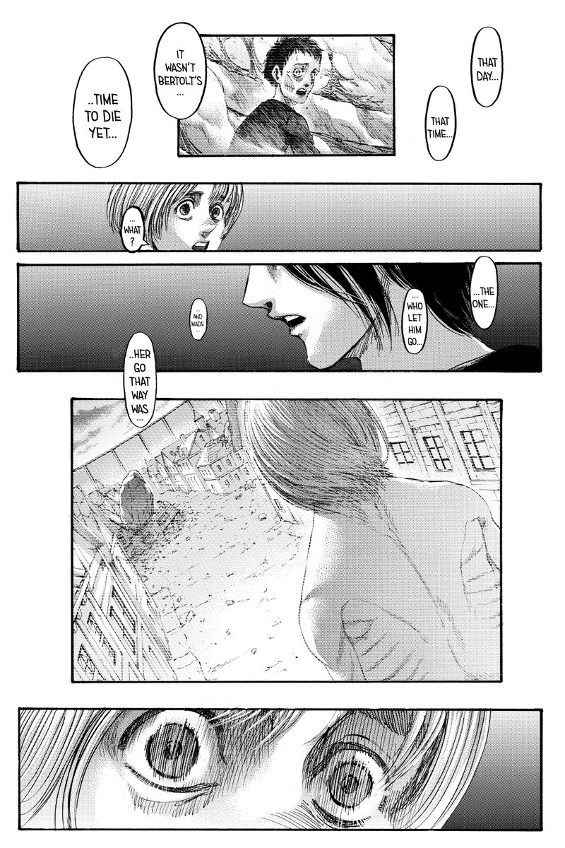 Everything was set in stone from the start. Which is the reason why Eren killed his mother. Because something like this was necessarry in order to trigger certain events in Eren’s path and push his character to this point