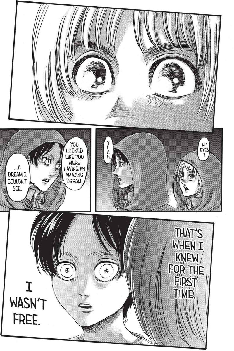 And that’s why Eren & Armin’s ideals of freedom were always meant to clash with each other since day 1