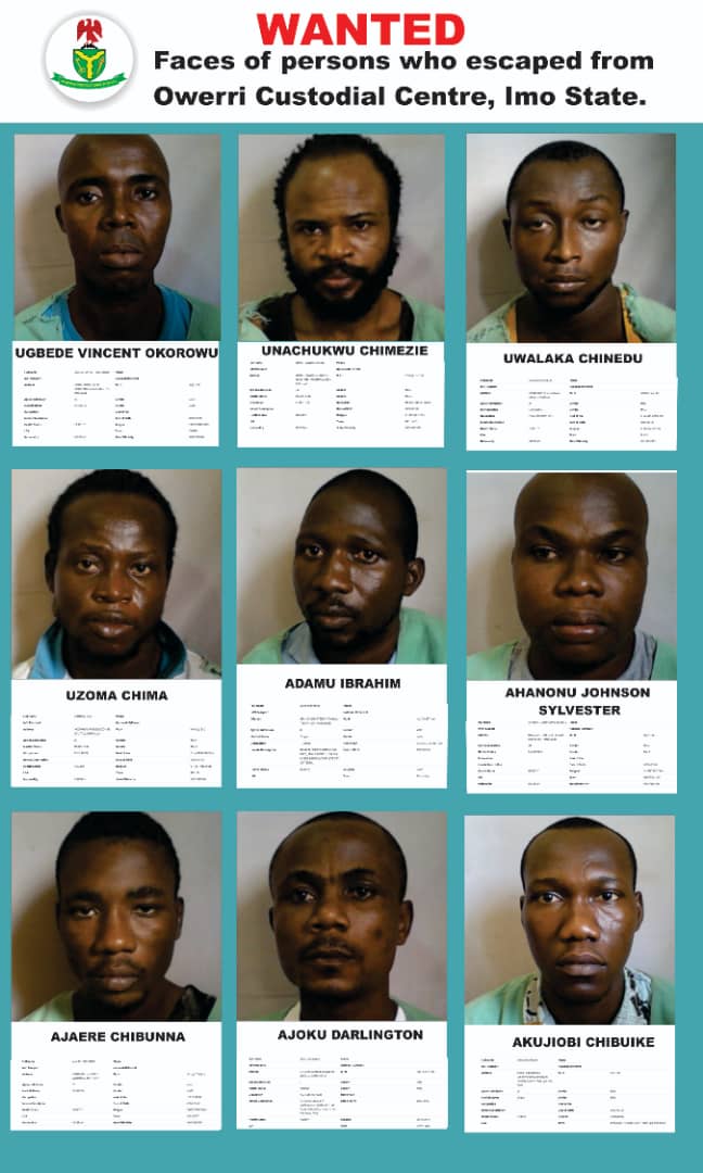 CorrectionsNg's tweet photo. Escapees of Owerri Custodial Centre, Imo State https://t.co/I91Sr0oyIF
