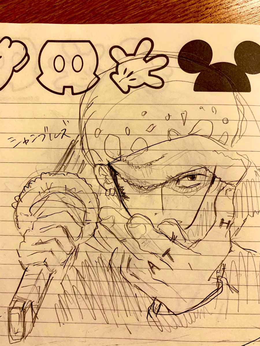 おさ 日曜日の楽しみが終わったー そろそろロー達の活躍も観たいなぁ 絵の練習でシャンブルズ ワンピース イラスト