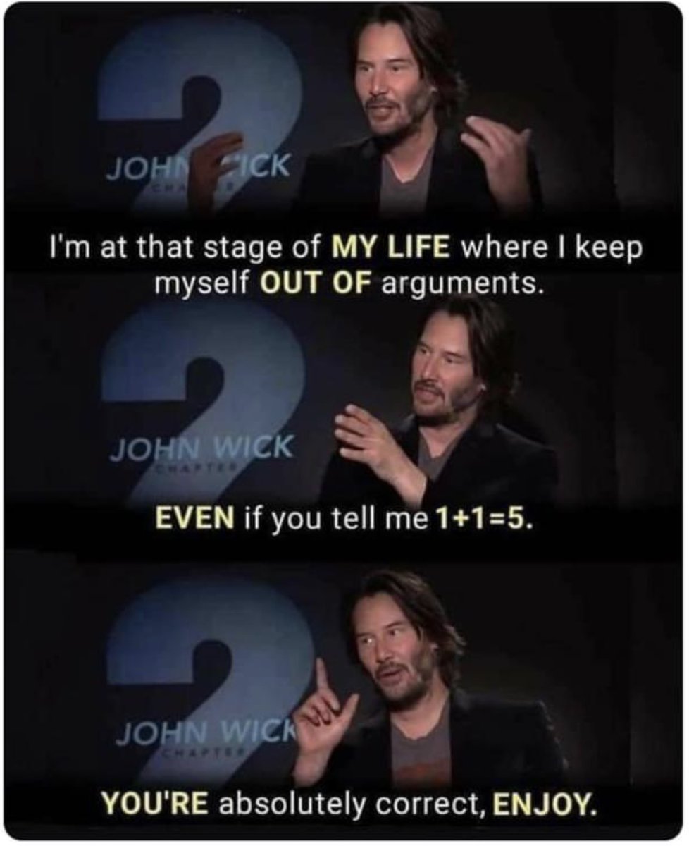 Incognito_Comic's tweet photo. I need to get to the Keanu Reeves level of Zen!
.
#keanureeves #levelofzen #calm #sundayzen #calmontheinside #youreabsolutelyright #lol #hesgreat https://t.co/W9H2UmH1Qg