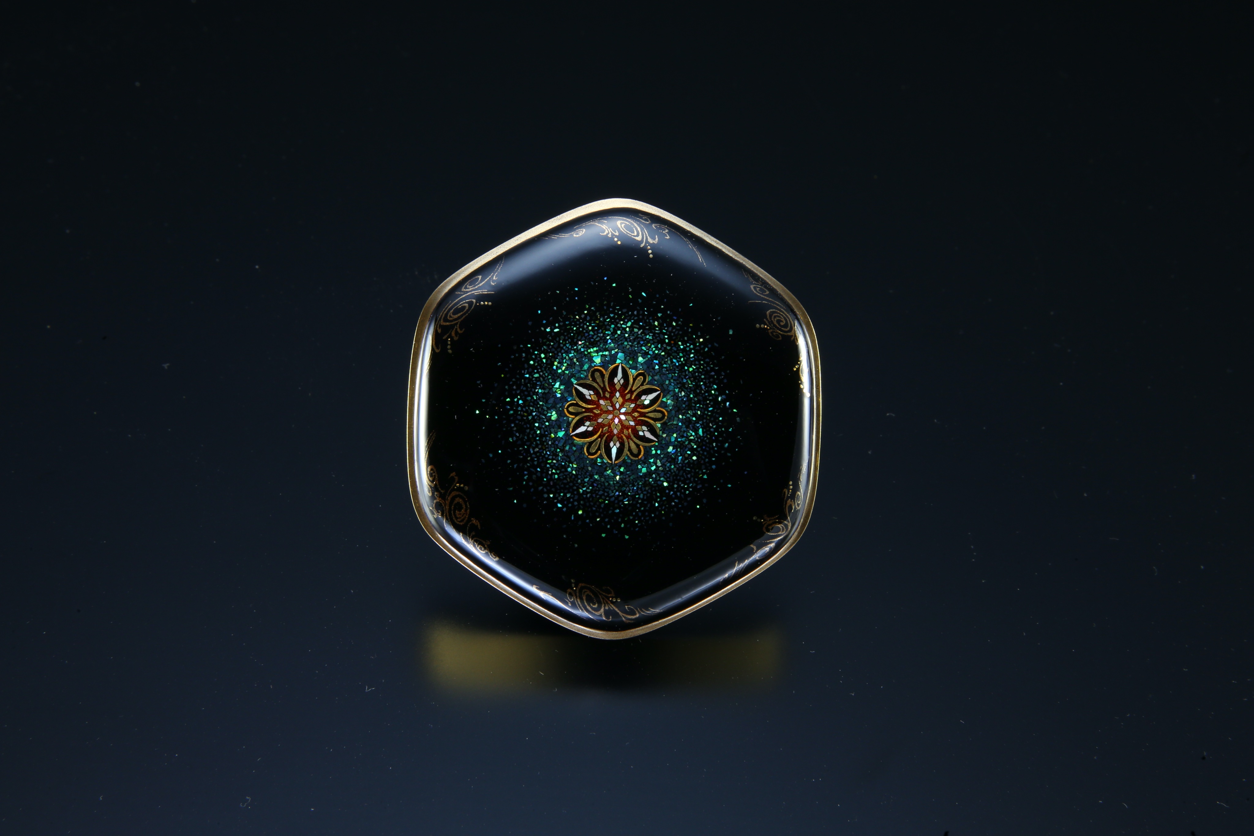 浅井康宏 漆作家 孔雀 ペンダントトップ