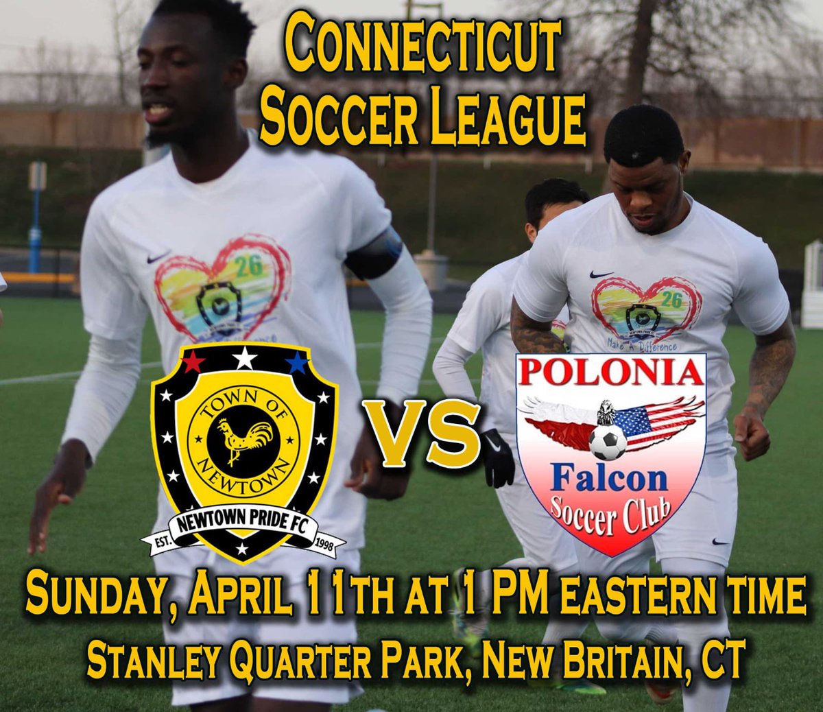 NewtownPrideFC's tweet photo. NEWTOWN FANS!
With all the excitement this week we have to tell you that we are back in CSL action tomorrow
1PM kickoff eastern time!
Newtown Pride FC vs Polonia FC
#newtownpridefc #togetherwecan #newtownct #connecticut #connecticutsports #sports #soccer #futbol #athletics https://t.co/EAx9M7Erak